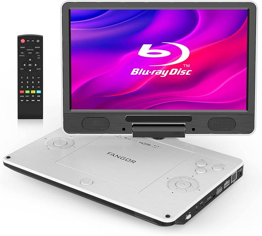Amazon | FANGOR ポータブルブルーレイプレーヤー 12型 HDMI出力対応