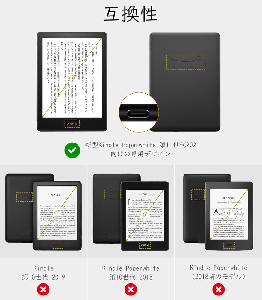 Amazon.co.jp: Kindle Paperwhite 2021年発売 第11世代用 ケース