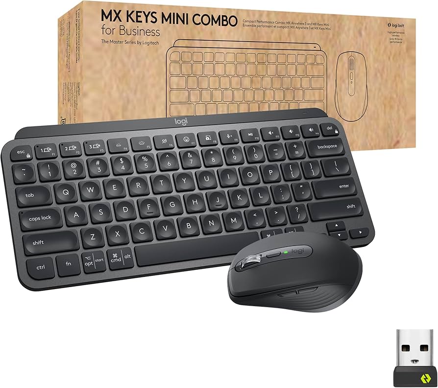 Amazon.com: Logitech MX Keys Mini Combo for Business, Compact