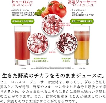 Amazon.co.jp: ヒューロム スロージューサーHP-WWA12 | スロー