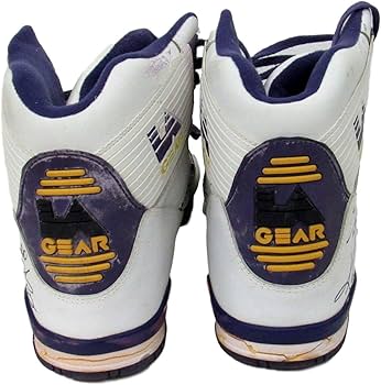 1990 Karl Malone Utah Signed Game Worn Sneakers Shoes LA Gear RARE