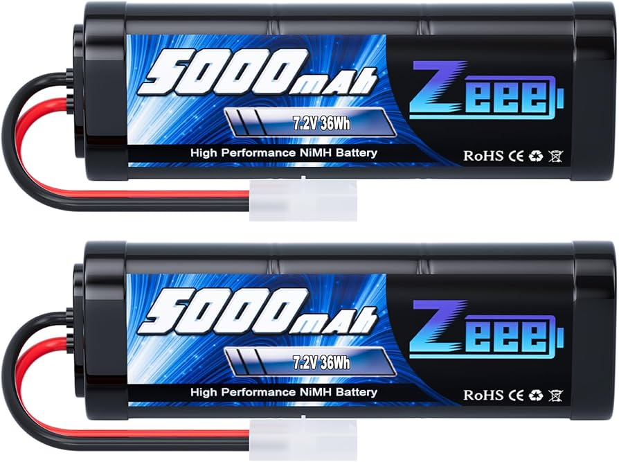 Amazon.co.jp: ゼエエ Zeee 7.2V 5000mAh NiMH TAMIYAプラグ付き 2