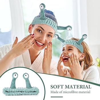 Amazon.com : Molain Face Wash Headband, Palm and Snail Spa Hair