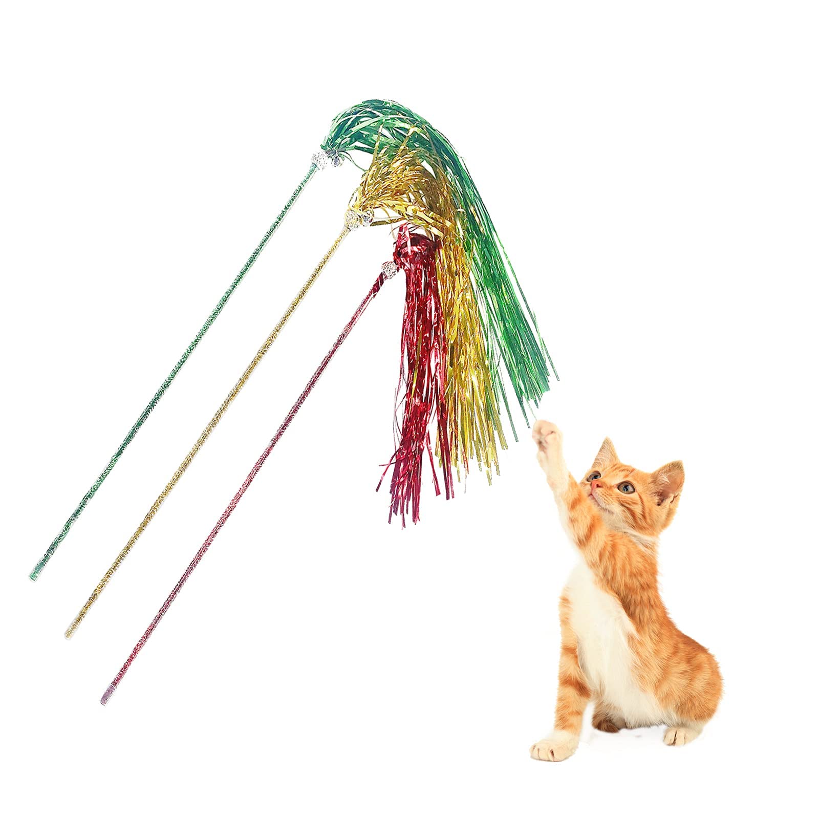 Amazon | 猫じゃらし カシャカシャ ねこじゃらし 猫 おもちゃ 釣り竿