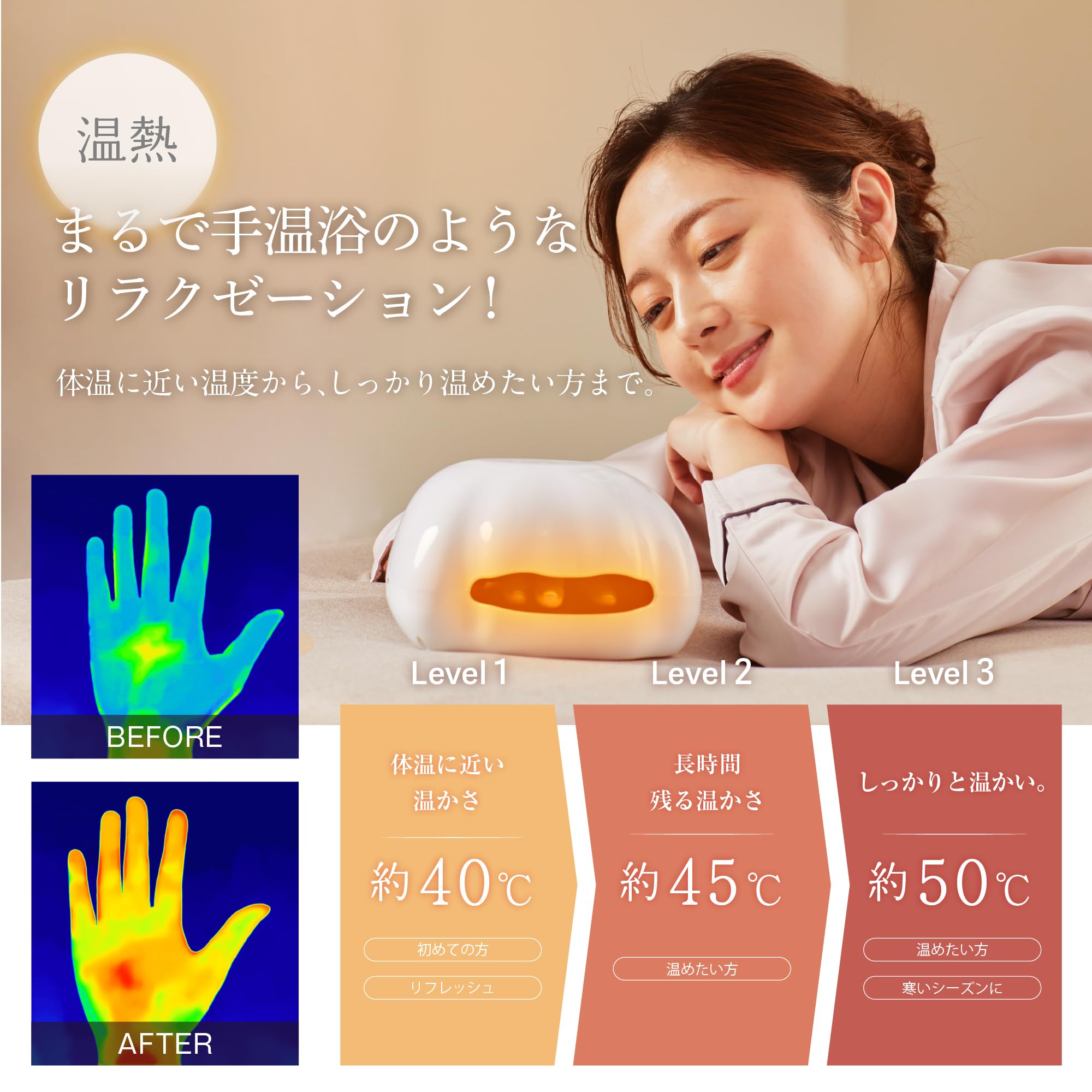 Amazon | WAVEWAVE EMSハンドケア リラクゼーション器 手のひら 指