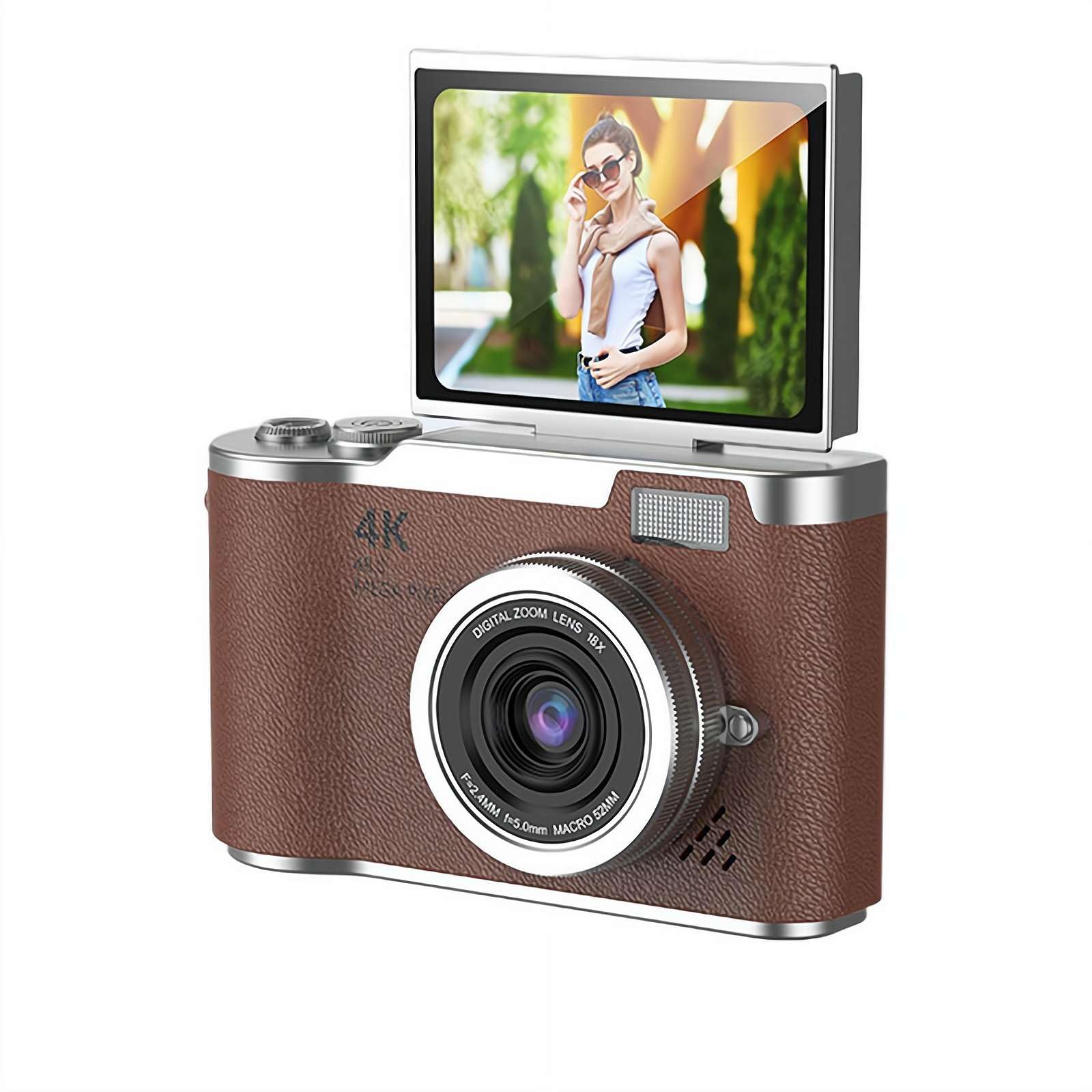 Amazon.co.jp: 4Kデジタルカメラ 4800万画素 180度回転可能