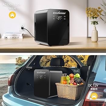 Amazon | Enventor 冷蔵庫 小型 冷温庫 10L 極静音 LCD温度表示