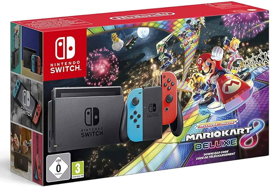 Nintendo Switch w/ Mario Kart 8 Deluxe - Limited Edition Console