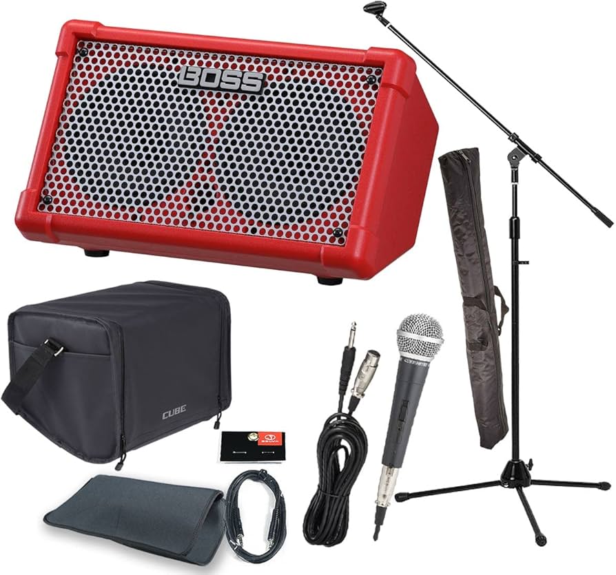 Amazon | 【路上ライブ・ボーカルセット】BOSS / CUBE Street II Red