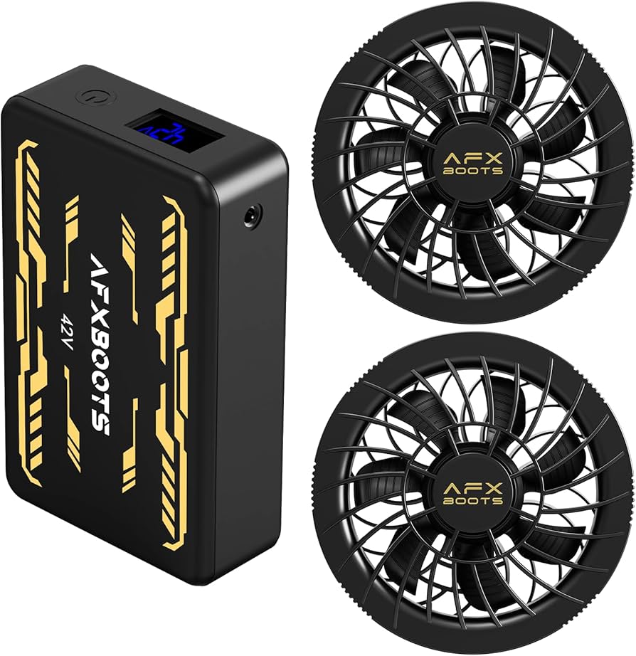 ファンバッテリーセット 42V 作業服用 デュアル電圧駆動モード Amazon