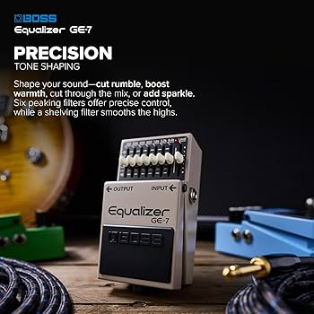 Amazon.com: BOSS GE-7 Equalizer | Compact Graphic Equalizer Pedal