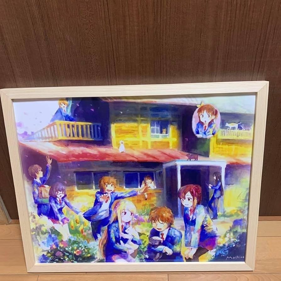 Amazon.co.jp: さくら荘のペットな彼女 ポスター 最終話 額縁付属