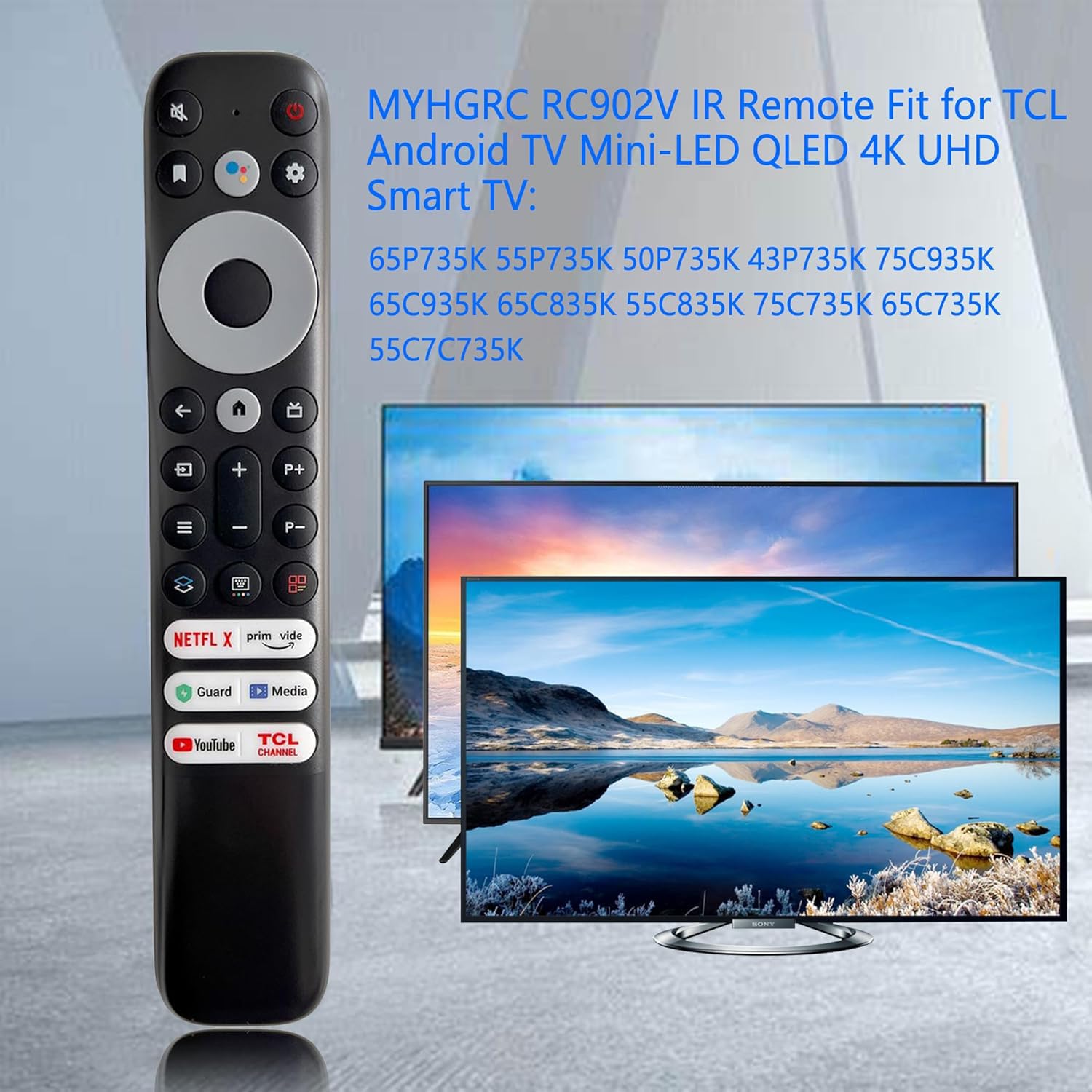 Amazon | MYHGRC 交換用TCLリモコン RC902V TCL Googleスマートテレビ