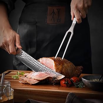 Amazon.co.jp: カービングフォーク ステンレス鋼 屋外バーベキュー