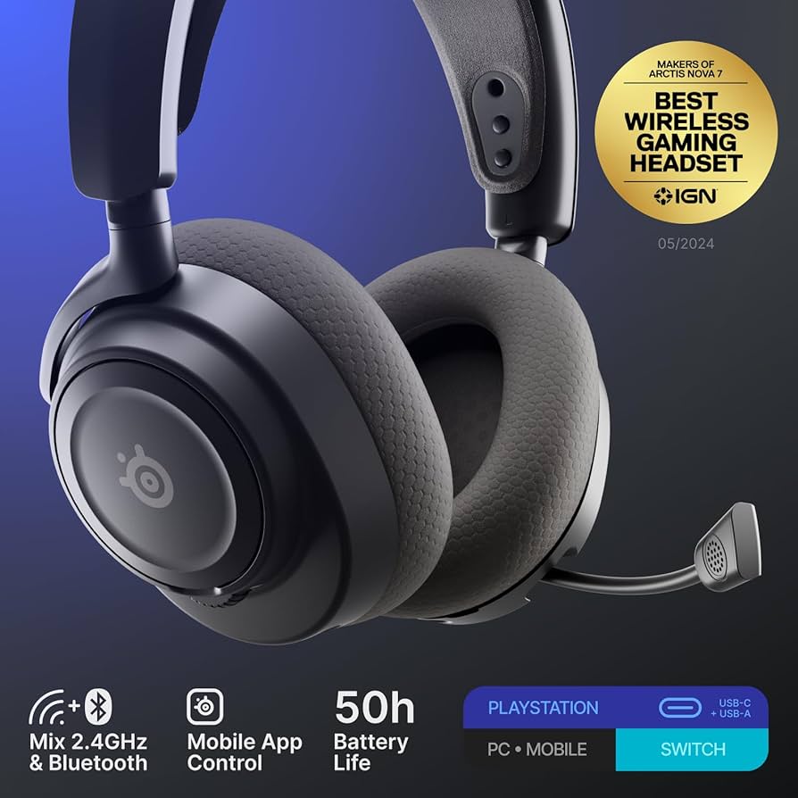 Amazon.com: SteelSeries Arctis Nova 7P Wireless Gen 2 Gaming