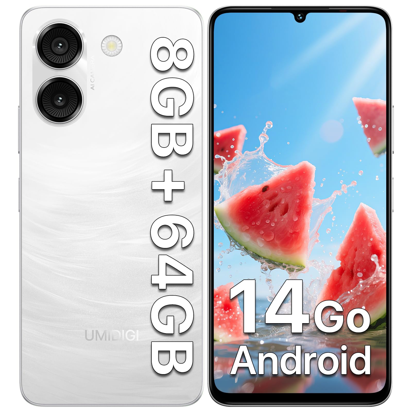 Amazon | UMIDIGI G9A simフリー スマホ 本体 Android 14 Goシステム