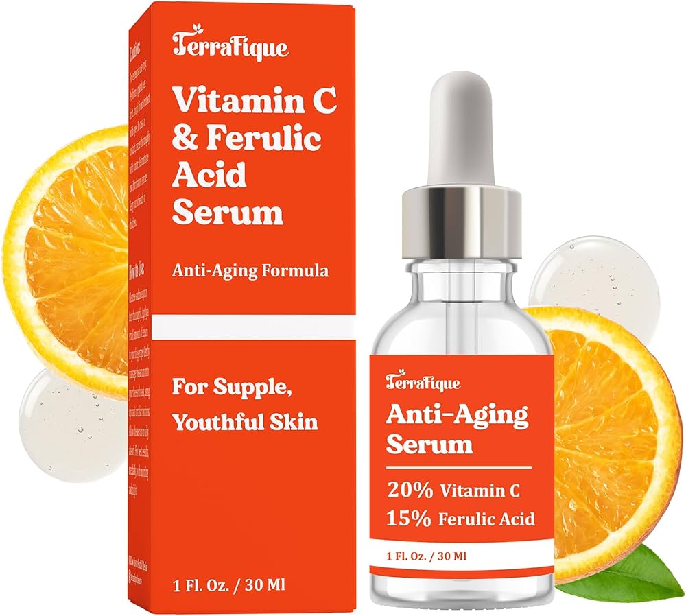Amazon.com: Terrafique Vitamin C Ferulic Acid Serum - Hydrating