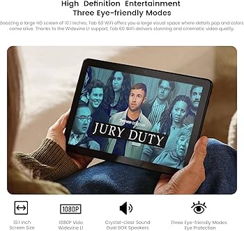Blackview Tab 60 WiFi Tablet Android 14 Eye Comfort Mode, 10.1