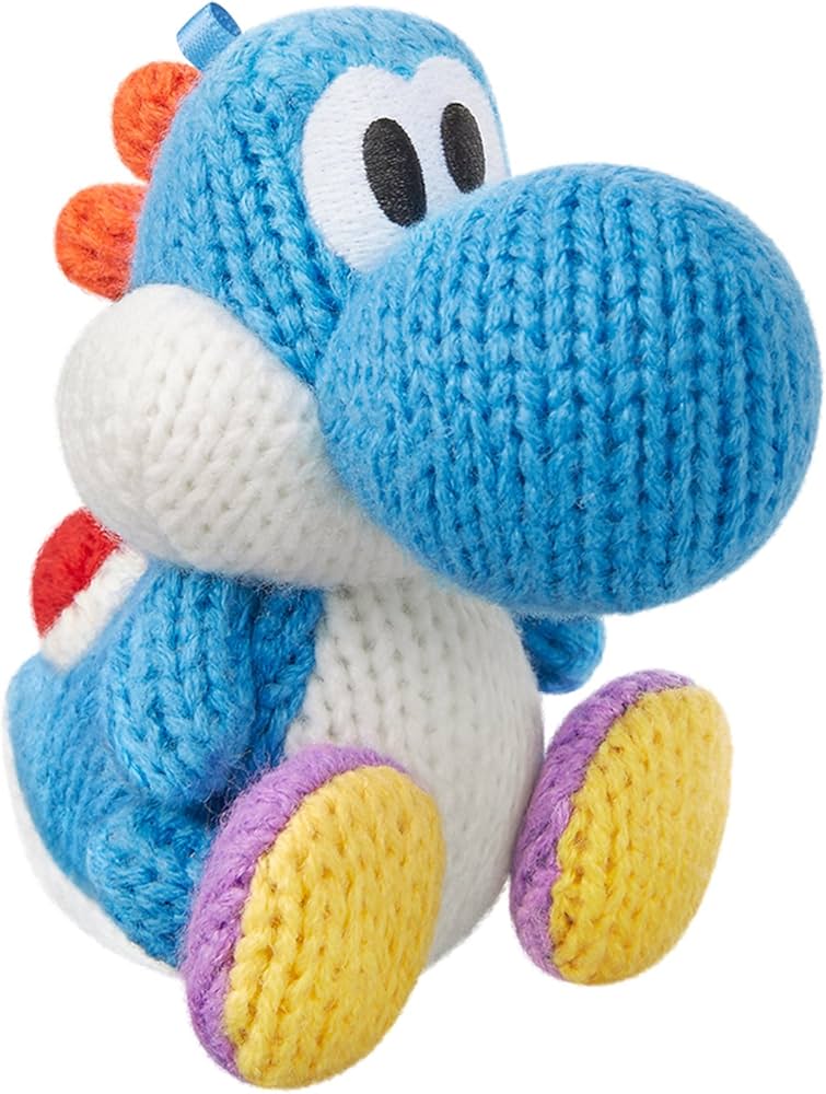 Amazon.com: Light Blue Yarn Yoshi amiibo - Japan Import (Yoshi's