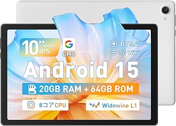 Amazon.co.jp: 【タブレット 10インチ wi-fiモデル android 15】 20GB+