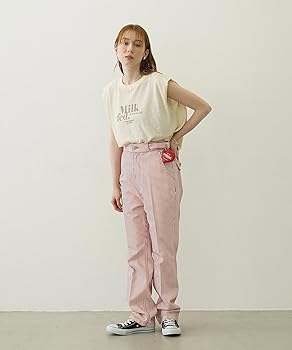 Amazon | [ミルクフェド] ヒッコリーストレートパンツ HICKORY