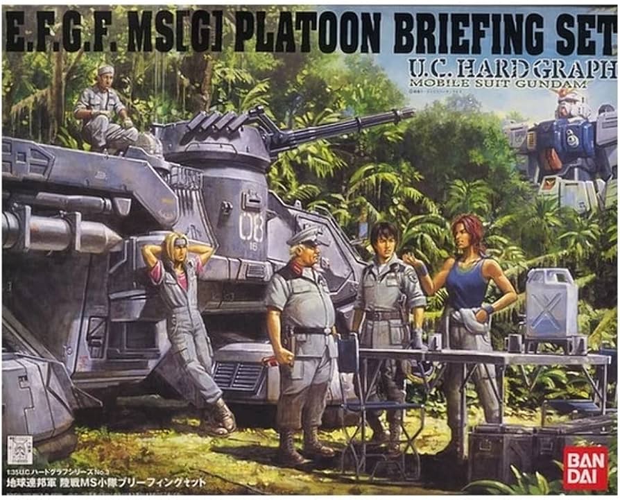 Amazon.com: Bandai Hobby E.F.G.F. MS[G] Platoon Briefing Set 1/35