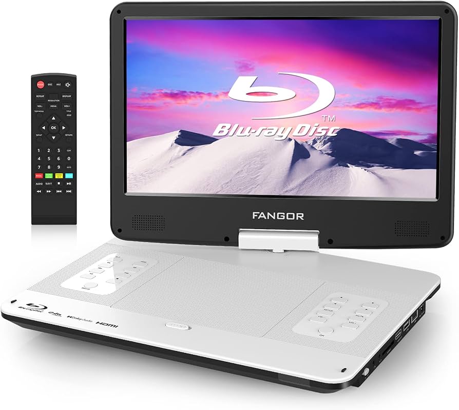 Amazon | FANGOR ポータブルブルーレイプレーヤー 14.1インチ HDMI出力