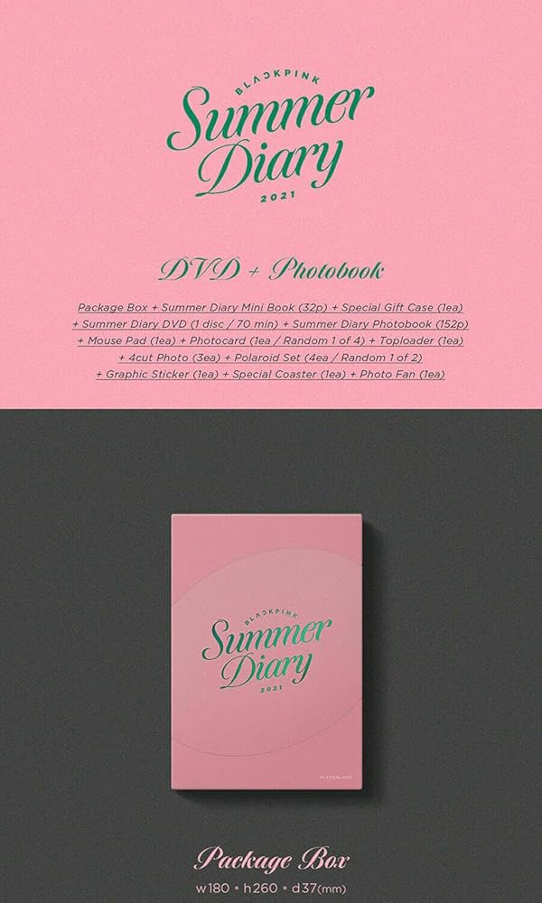 BLACKPINK, BLACK PINK - BLACKPINK 2021 SUMMER DIARY DVD. DVD(CD