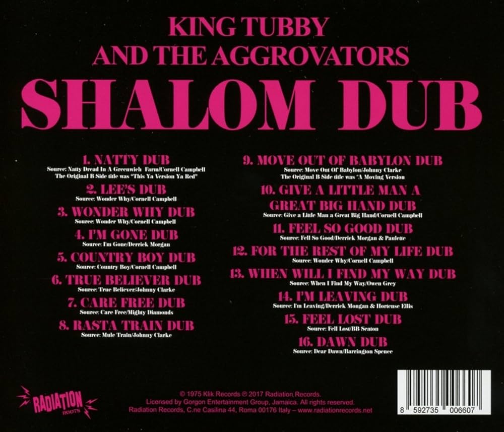 KING TUBBY & AGGROVATORS - Shalom Dub - Amazon.com Music