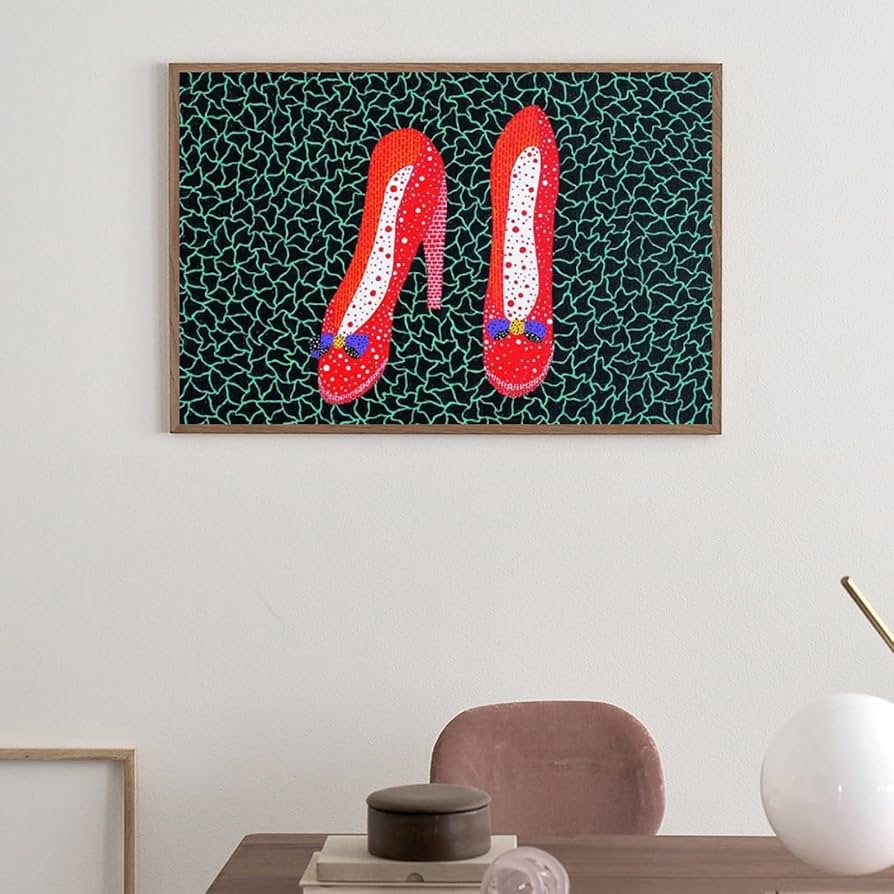 Amazon.co.jp: 草間彌生ポスターとプリント抽象的なカラフルな