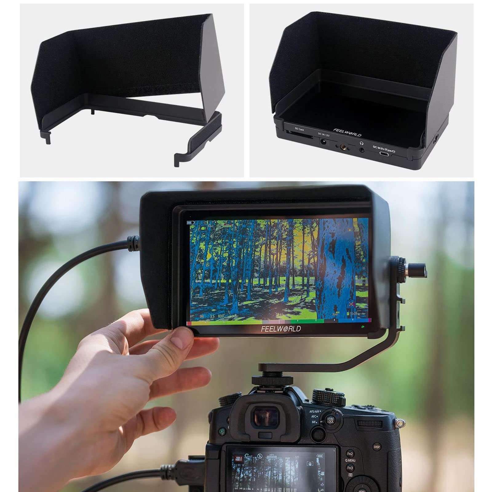 FEELWORLD F6 Plus V2 専用モニターケージ付き Amazon.com: FEELWORLD