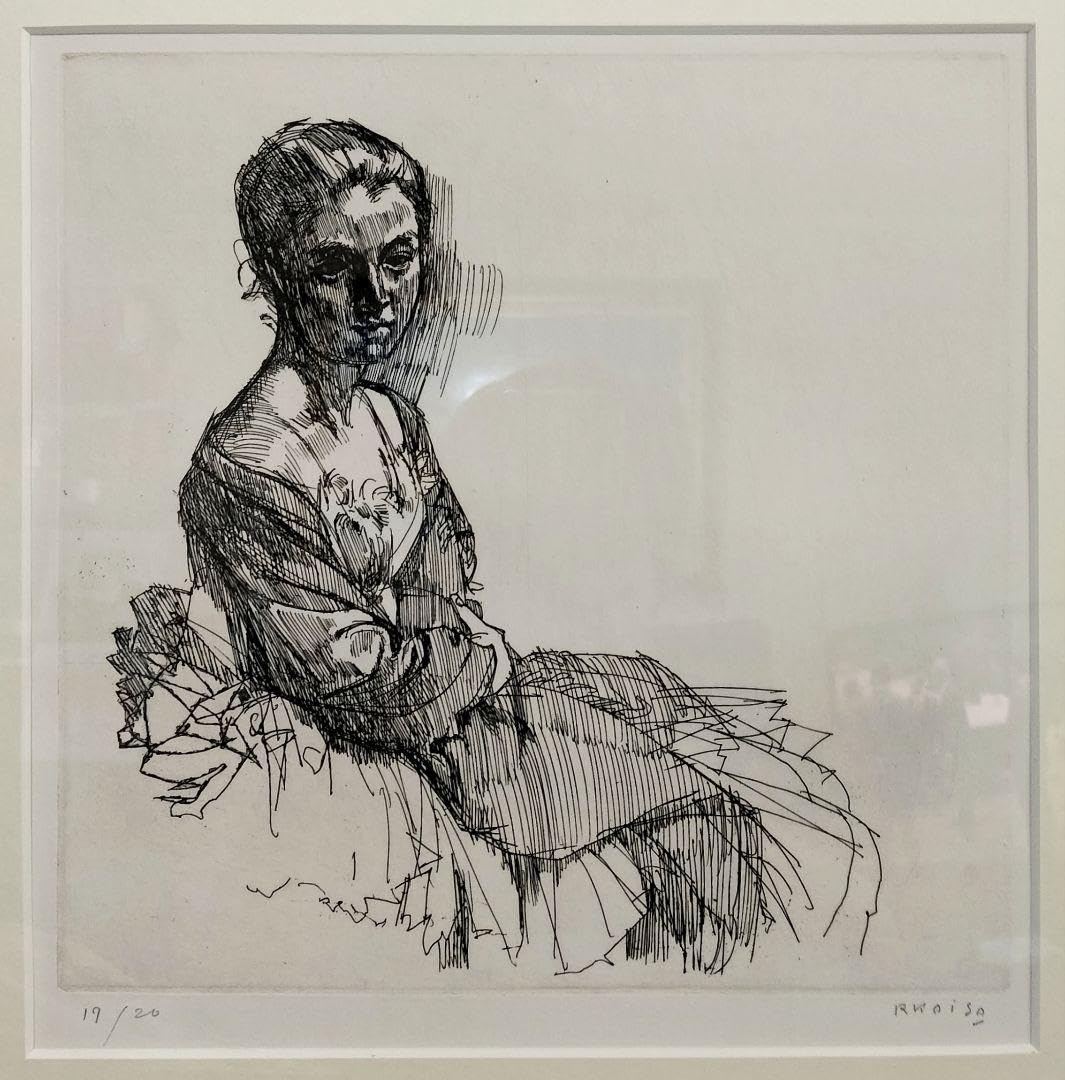 Amazon.co.jp: 小磯良平 エッチング銅版画 本物保証 直筆サイン