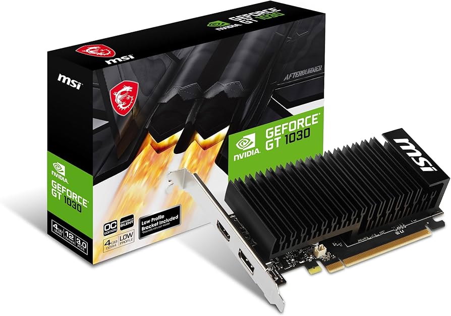Amazon.com: MSI GeForce GT 1030 4GHD4 LP OC Gaming Graphics Card