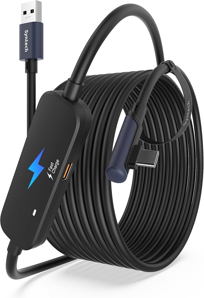 Amazon.co.jp: Syntech リンクケーブル 5M 充電付き、Meta Quest 3S