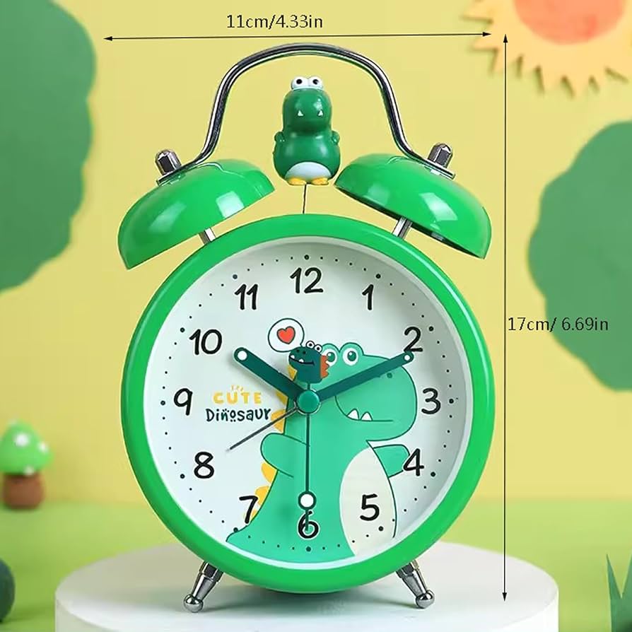 Amazon.co.jp: 目覚まし時計 恐竜目覚まし時計 子供用 カチカチ音を
