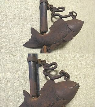 Amazon.co.jp: 自在鉤じざいかぎ鉄製アンティーク古民家囲炉裏古民具魚