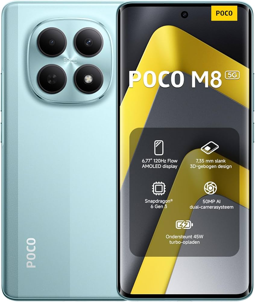 Amazon.com: XIAOMI Poco M8 5G Ai (Compatible with Tmobile Mint