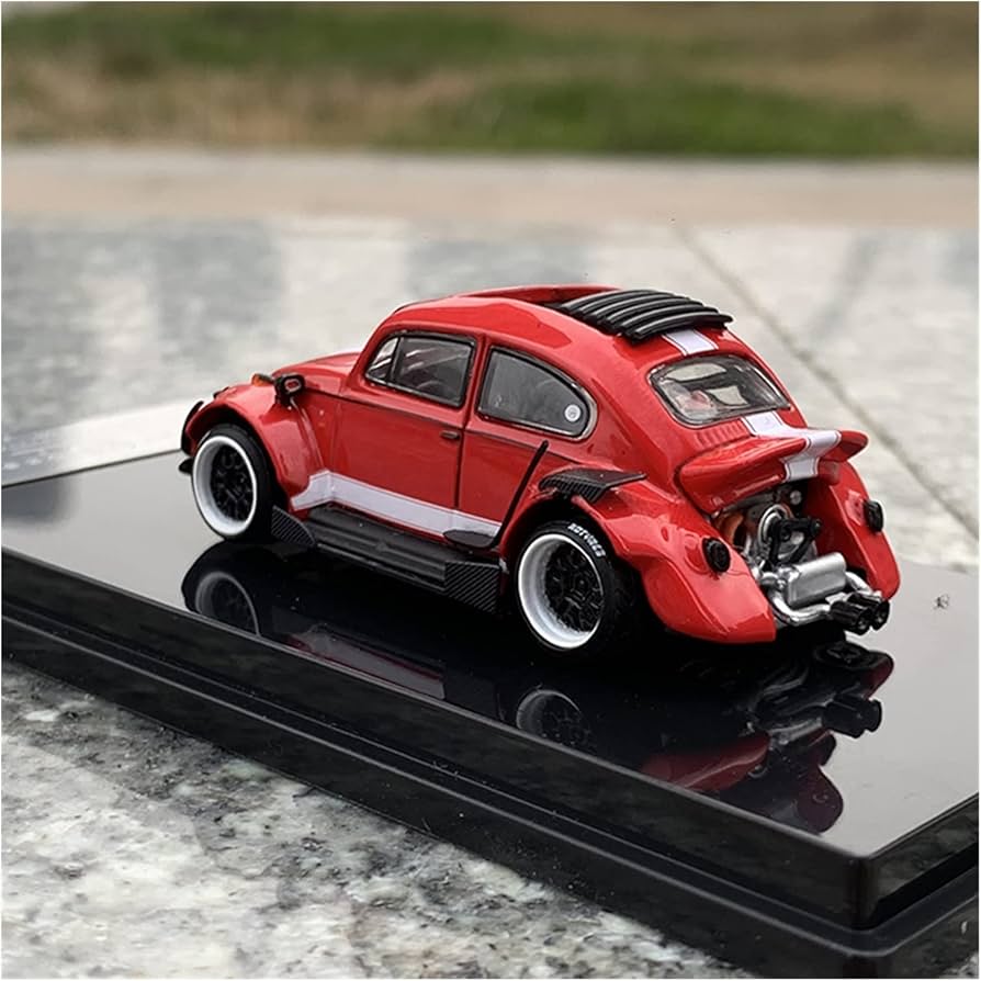 1/18ミニカー ワーゲンビートル深リムカスタム V字竹槍マフラー 1⁄18