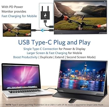 Amazon.co.jp: cocopar 4kモバイルモニタ 15.6インチAdobe100% HDR