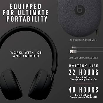 Beats Solo Pro Wireless Noise Cancelling On-Ear Headphones - Apple