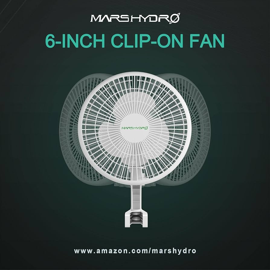 MarsHydro クリップオンファン 壁掛け扇風機