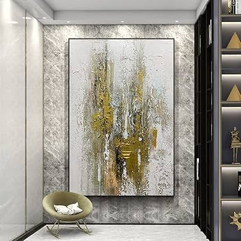 Amazon.co.jp: キャンバスの油彩画 ウォールアート 手描き 芸術的な