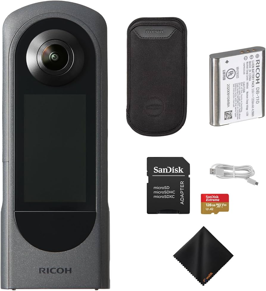 Amazon.com : Ricoh Theta X 360° Camera – 5.7K Video & Dual 48MP