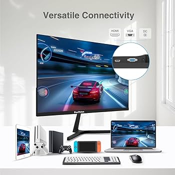 Amazon.com: FeuVision 22 inch Monitor 1080p FHD, 100Hz, IPS Panel