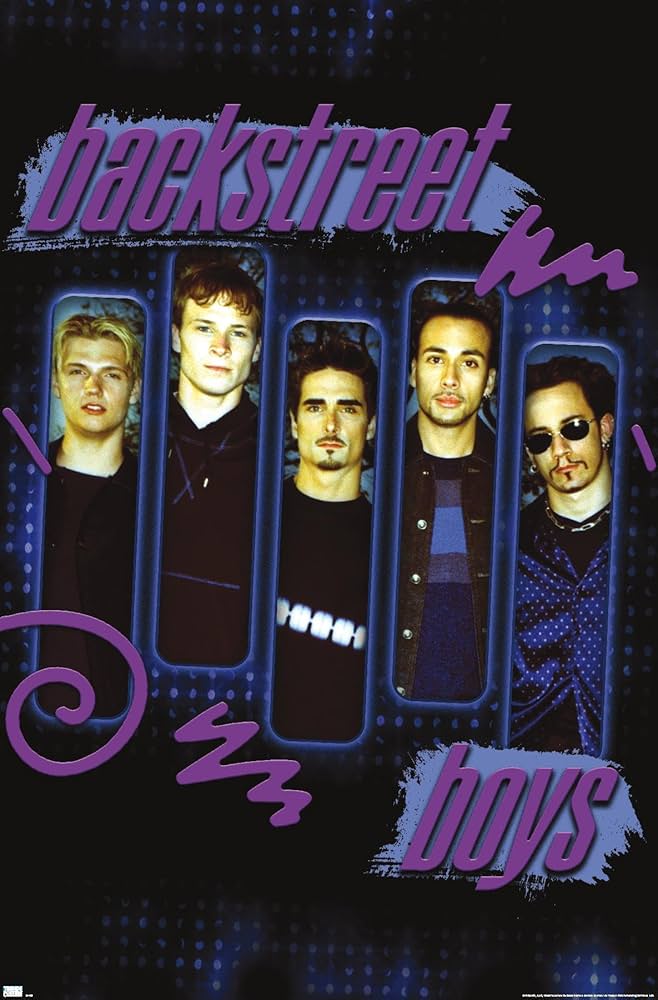 Amazon.com: Backstreet Boys - Purple Panels Wall Poster, 34L