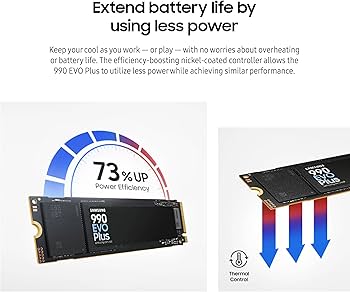 Amazon.com: Samsung 990 EVO Plus SSD 2TB, PCIe Gen 4x4, Gen 5x2 M
