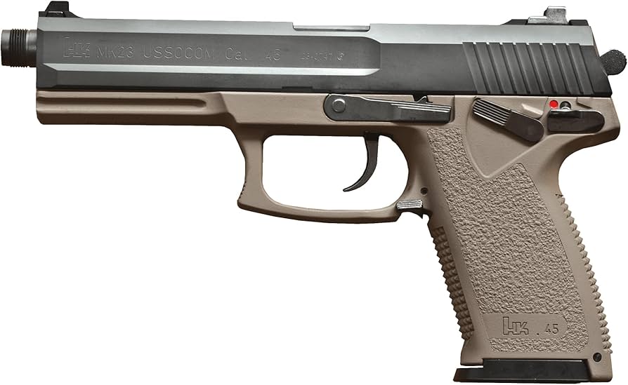 Amazon | KSC MK23 ソーコムピストル (CO2) タンカラー ABS 18歳以上