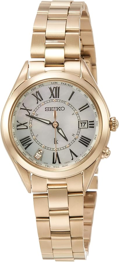 Amazon.co.jp: [セイコーウォッチ] 腕時計 ルキア Lady Gold ソーラー