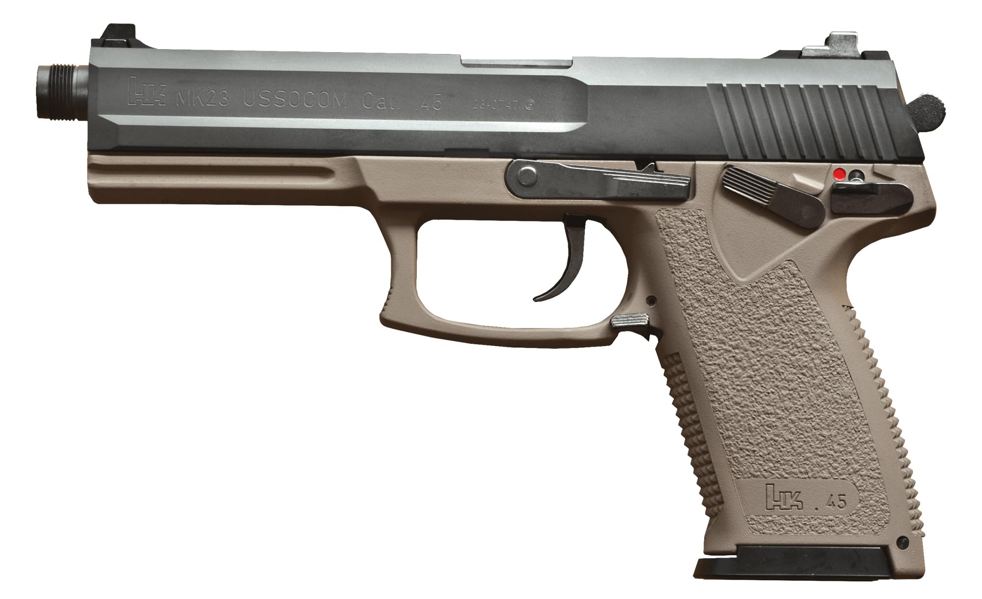 Amazon.co.jp: KSC MK23 SOCOM Pistol (CO2) Tan Color ABS 18+ CO2