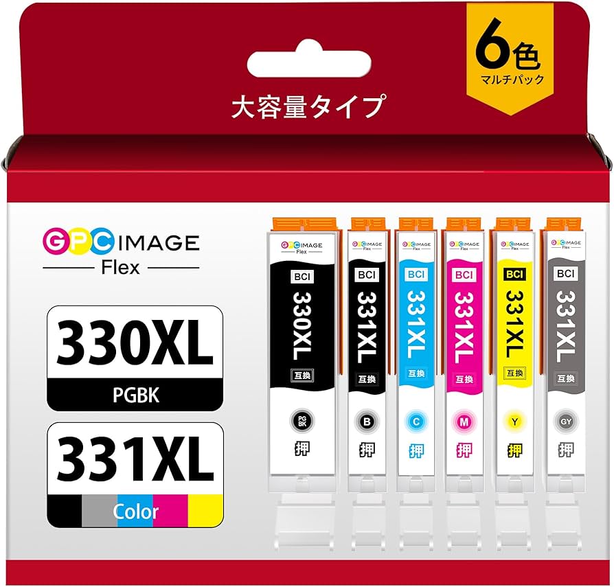 Amazon.co.jp: GPC Image Flex BCI-330XL BCI-331XL キャノン 用